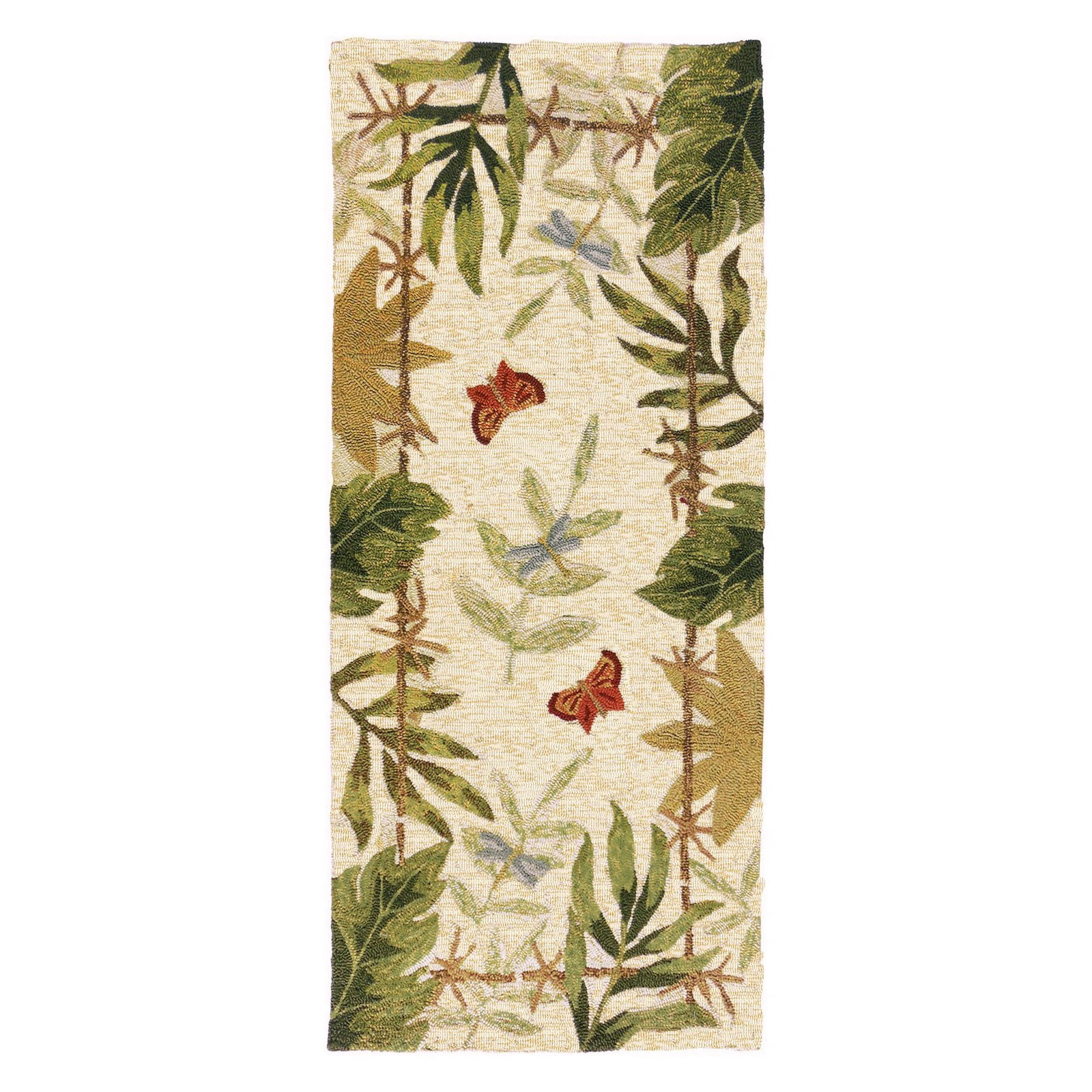 Homefires Rugs Homefires Butterflies and Dragonflies Indoor/Outdoor Area Rug - Walmart.com