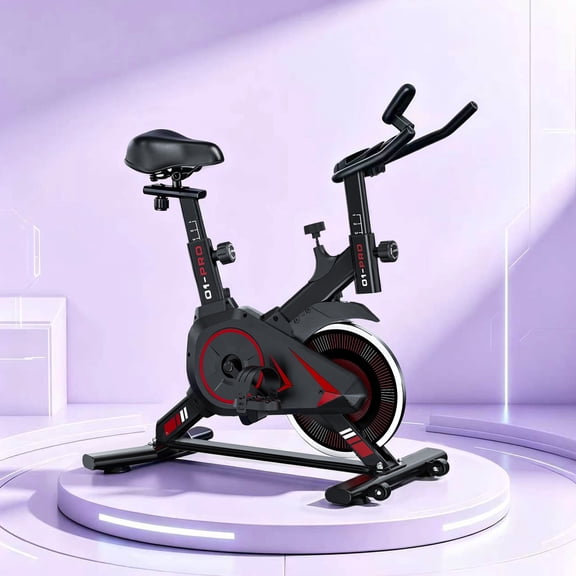 Evitormill Stationary Exercise Bike, Indoor Cycling Bike with LCD Monitor Max Weight 265 Lbs