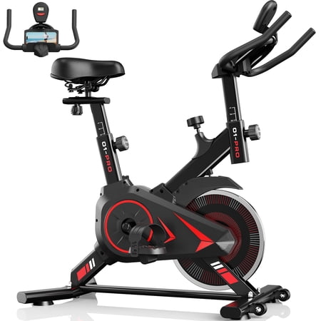 Evitormill Stationary Exercise Bike, Indoor Cycling Bike with LCD Monitor Max Weight 265 Lbs