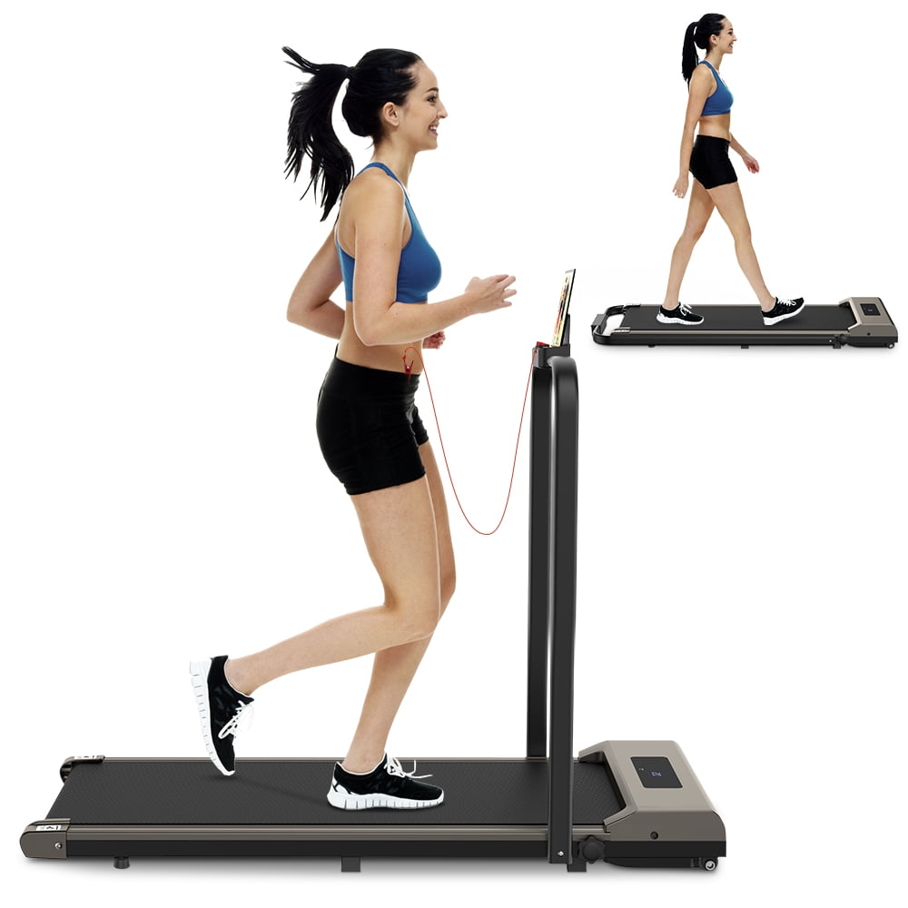 Home Fitness Code Treadmill, 2 in 1 Folding Treadmill, Under Desk
