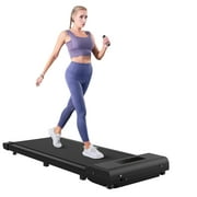 Home Fitness Code Treadmills for Home, Ultra Slim Under Desk Treadmill for Home/Office, No Assembly Required, Black