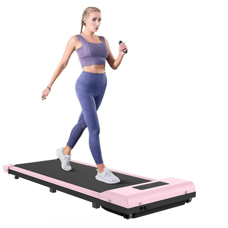 Home Fitness Code Treadmills for Home, Ultra Slim Under Desk Treadmill for  Home/Office, No Assembly Required, Pink 