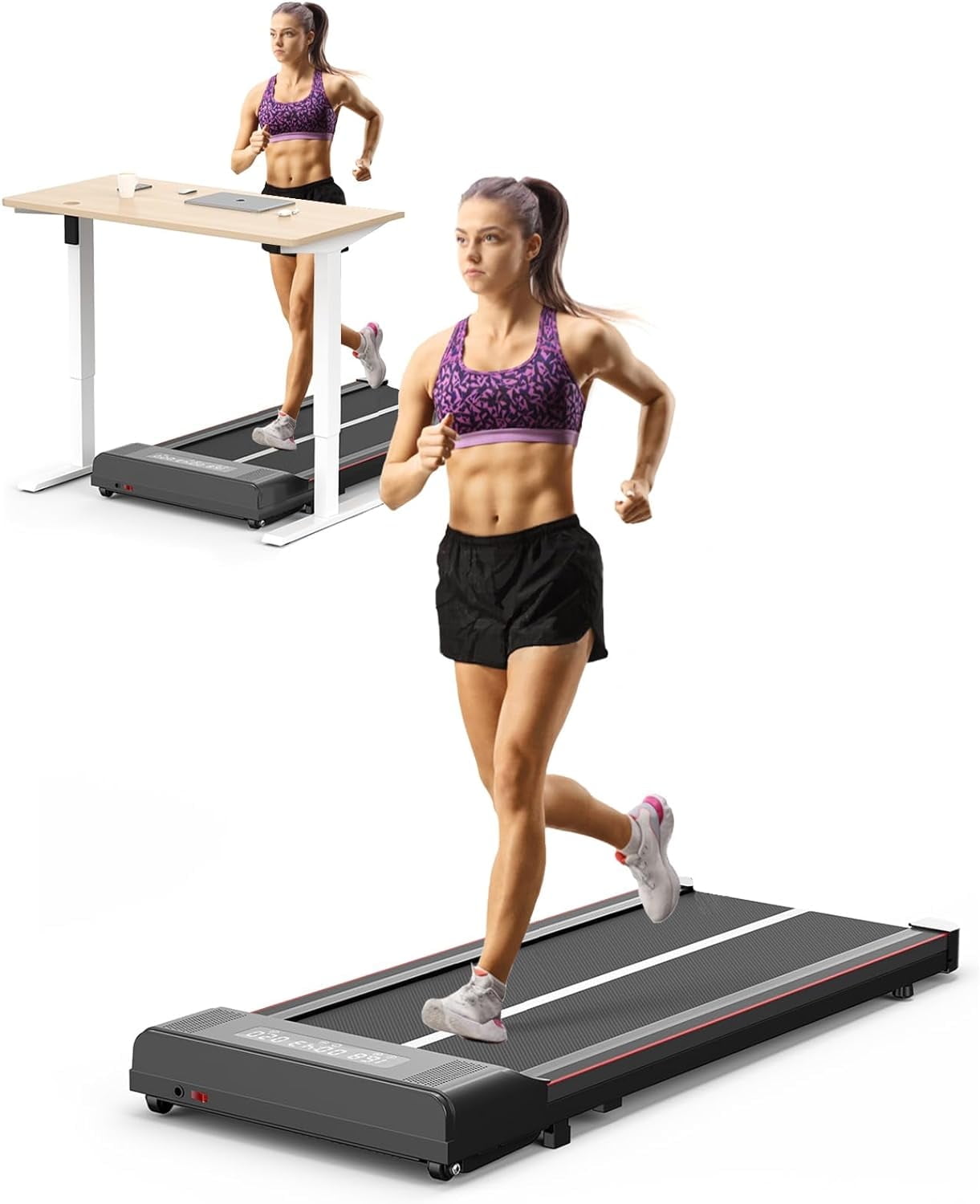 Home Fitness Code Under Desk Treadmill, Portable Treadmills for Home, 3