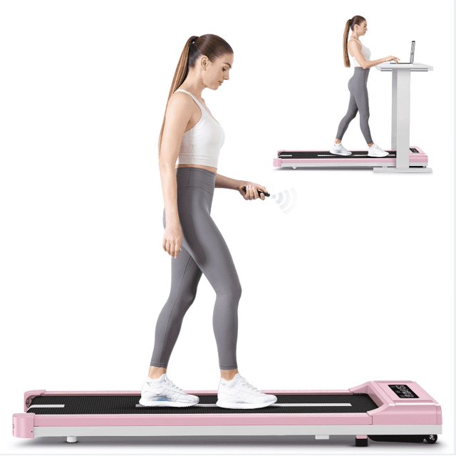 Home Fitness Code Under Desk Treadmill with Bluetooth Speaker, Walking Pad, 3HP Treadmill for