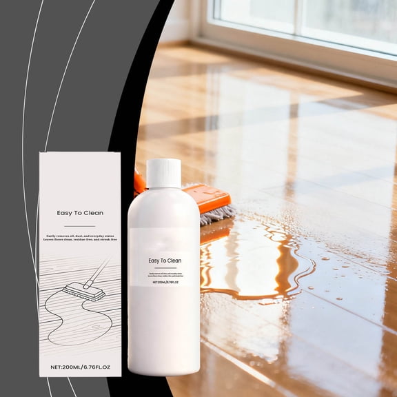 Home Floor Cleaner, 200ml Gentle Stain Removal, Floor Brightening Spray, Hardwood Tile Laminate Cleaner, Safe Floor Cleaning, Household Floor Maintenance Solution