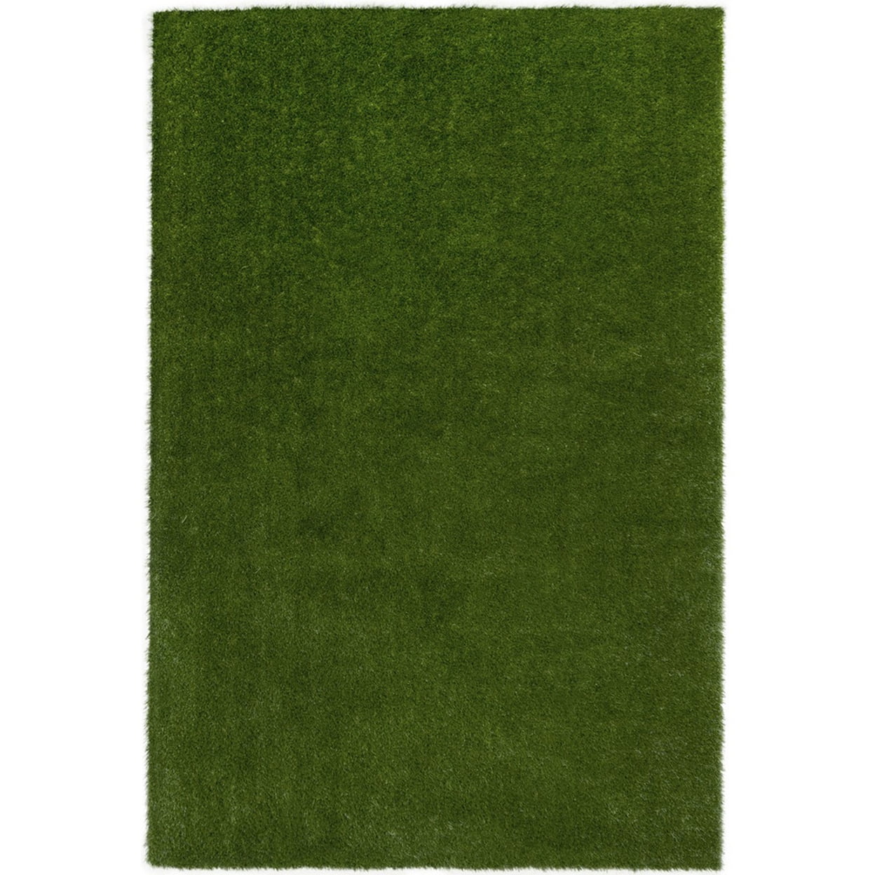 Green 6' x 9' Synthetic Tufted Washable Area Rug