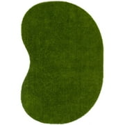 Home Floor Decorative Polyethylene Greenspace 6 X 9 Jellybean Area Rug - Green