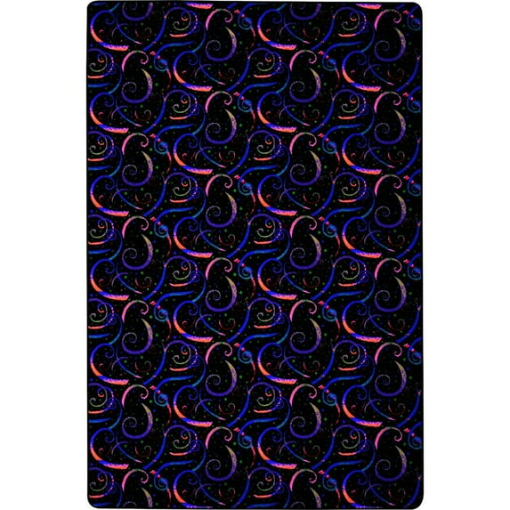 Joy Carpets Neon Lights Dynamo 12' x 6' Area Rug in Color Fluorescent