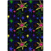 Kapow 4 x 6 area rug in color Fluorescent