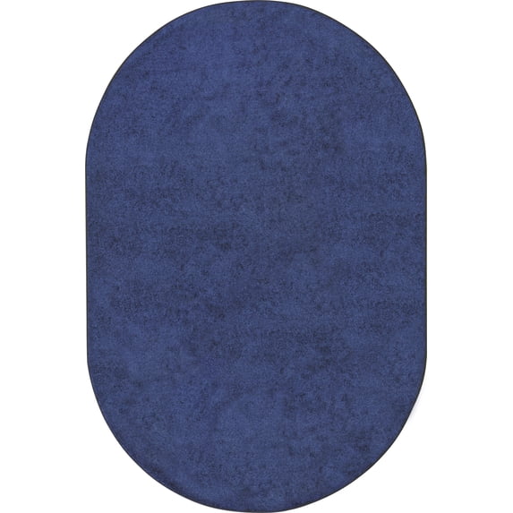 Home Floor Decorative Premium Polyester Endurance 6' X 9' Oval Area Rug - Midnight Sky