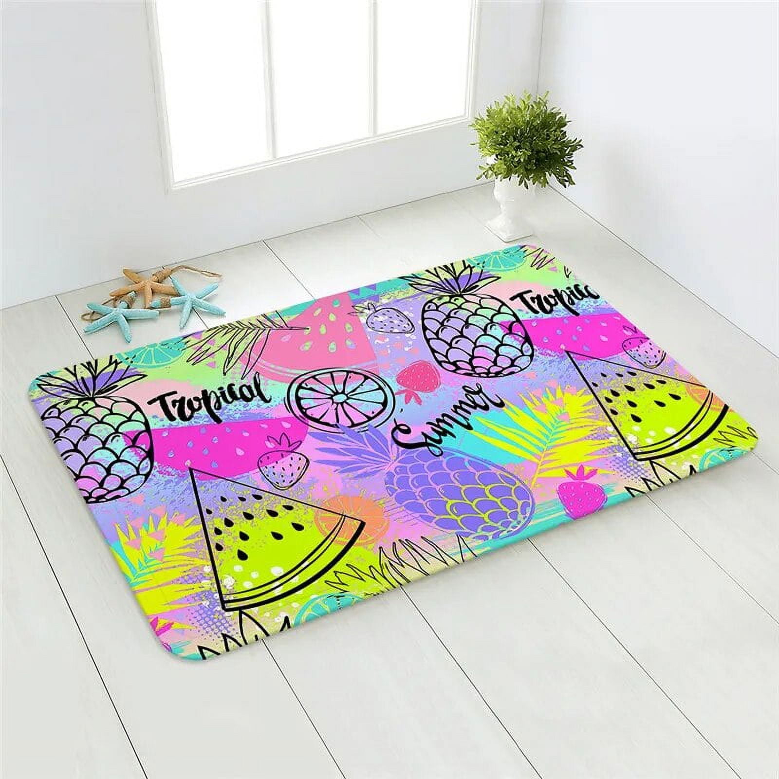 Home Floor Mat Fruits Printed Kitchen Rug Door Mats Kitchen Carpets ...