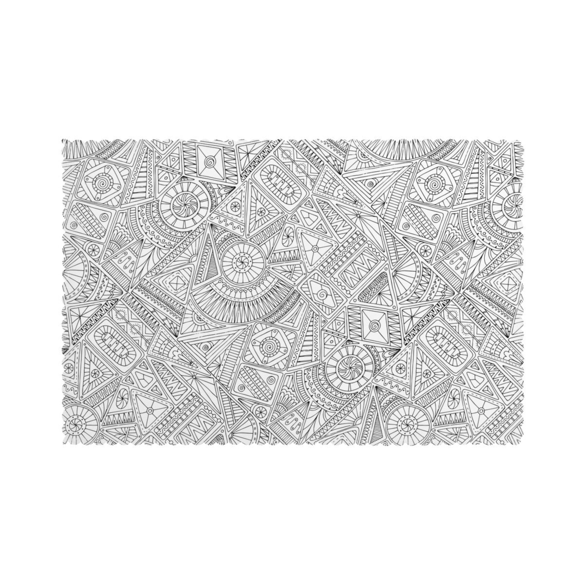 Home Flower Background Placemats Set Of 6 Washable Wipeable Place Mats