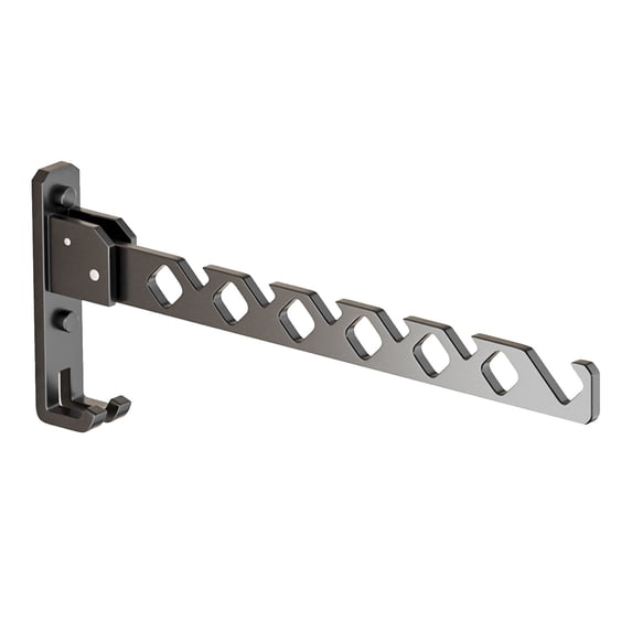 Home Folding Coat Drying Hook Anti Slip Aluminium Alloy Retractable Wall Mounted Hanger Rack Garment Hooks for Home