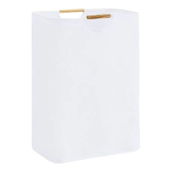 Home Folding Laundry With Handle Independent Suitable For Laundry Rooms Bedrooms Dormitories Towels Foldable design: This foldable washing machine can be easily Cloth Material with Long-L... White