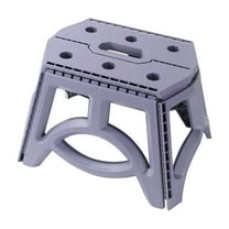 Home Folding Step Stool - (Pack of 1) Foot Stool with 12 Inch Height - Holds Up to 300 lbs - Lightweight Plastic Foldable Step Stool for Kitchen,Bathroom & Living Room