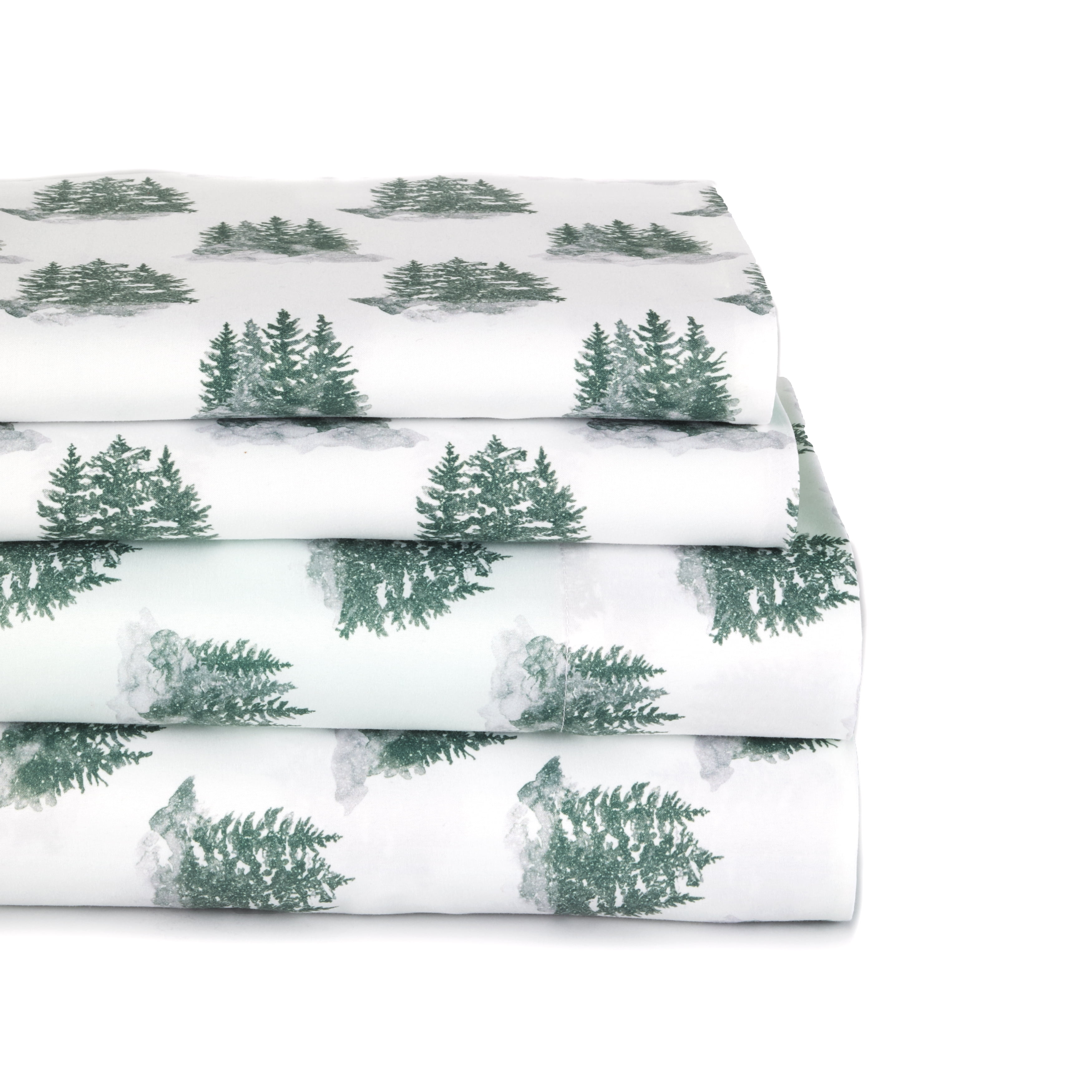 Home For The Holidays Bed Sheet Set with Pillowcases Full 4 Pieces