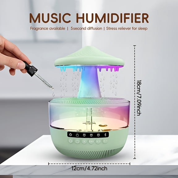 Home Fragrance Lamp with A 11.83oz Large-capacity Water Tank, Add Essential Oils, 5.07oz/h High Mist Output, Long-lasting Humidification, Can Be Used As A Night Light, Birthday Gift, Home Decoration