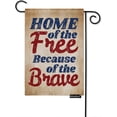 thumbnail image 1 of Home of The Free Because of The Brave Garden Flag Vertical Double Sided 4Th of July Independence Day House Flags Home Burlap Banners 12.5x18 Inch for Outdoor Decor Lawn, 1 of 5