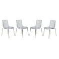 thumbnail image 1 of Home Furniture Astor Water Ripple Design Dining Chair Set of 4 - Clear, 1 of 7