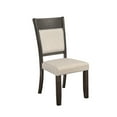 thumbnail image 1 of Brayden Wooden Upholstered Set of 2 Dining Side Chairs in Espresso, 1 of 6