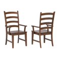 thumbnail image 1 of Home Furniture Brook Brown Arm Chair (Set Of 2), 1 of 6