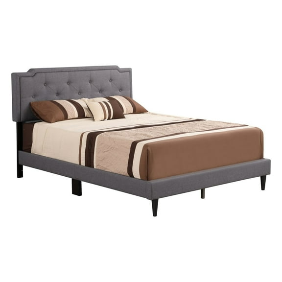 Home Furniture Deb Gray Adjustable Queen Panel Bed