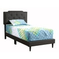 thumbnail image 1 of Home Furniture Indoor Deb Black Adjustable Twin Panel Bed, 1 of 7