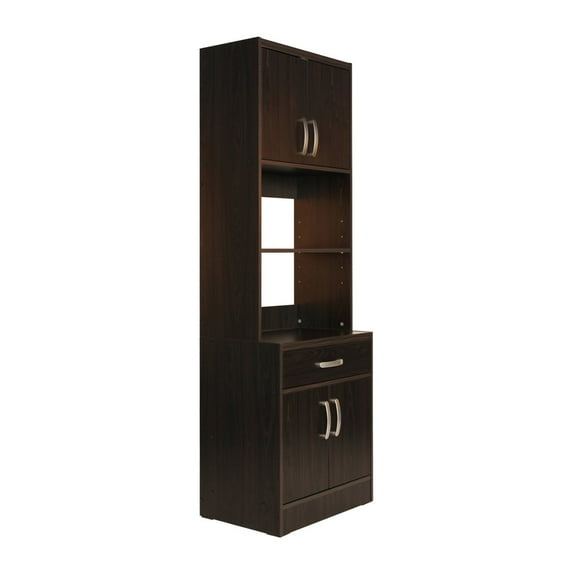 Home Furniture Indoor Shelby Tall Wooden Kitchen Pantry - Tobacco