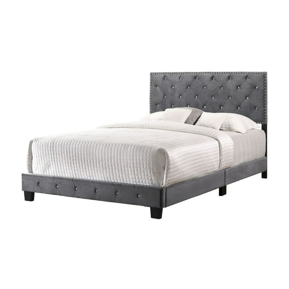 Home Furniture Suffolk Gray Queen Panel Bed