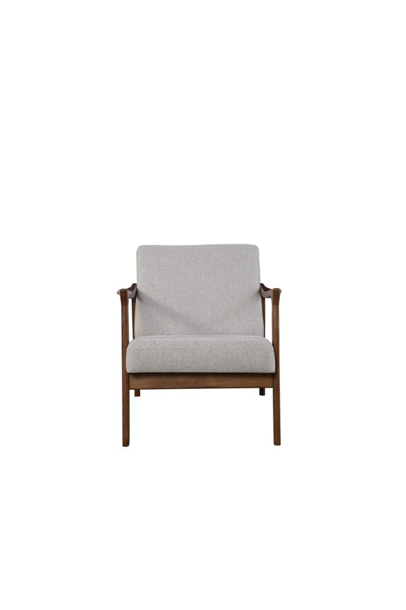 Zephyr Slate Wood Lounge Chair in Brown-Gray
