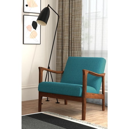 Alpine Furniture Zephyr Lounge Chair in Turquoise