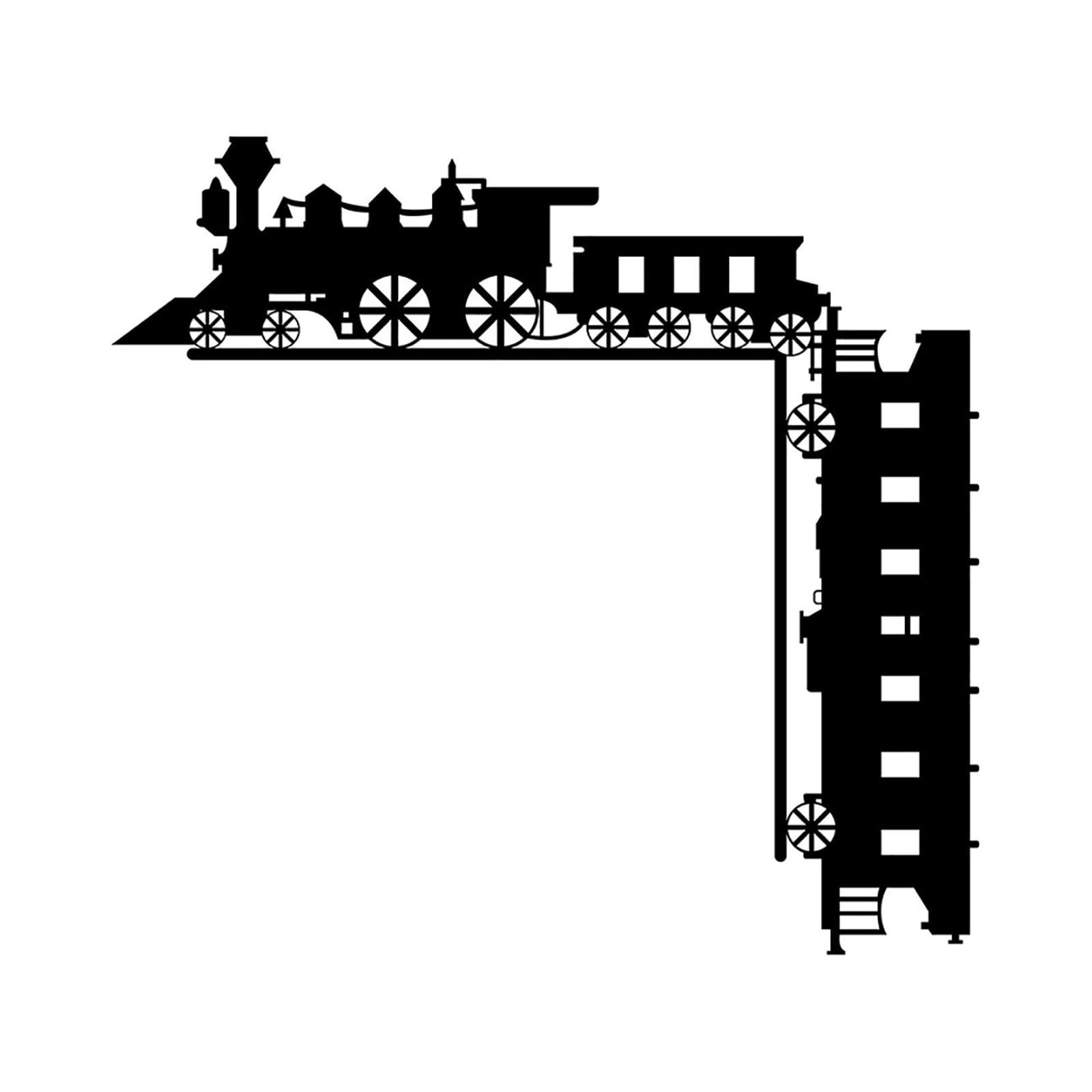 Home Gadgets, Train Silhouette Pattern Door Corner Hanging Decoration