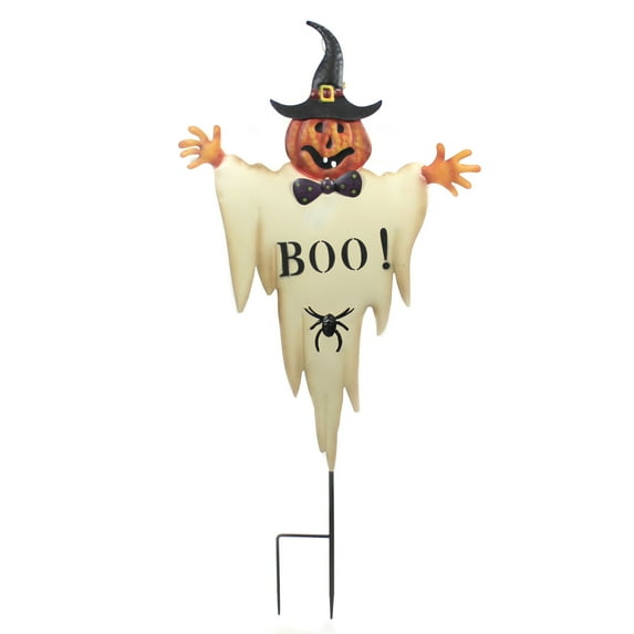 Home & Garden Boo Pumpkin Ghost Stake Outdoor Halloween Decoration 31833642
