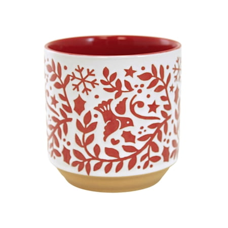 Home & Garden Cache Pot Ceramic Planter Christmas 2Cg475 Bird