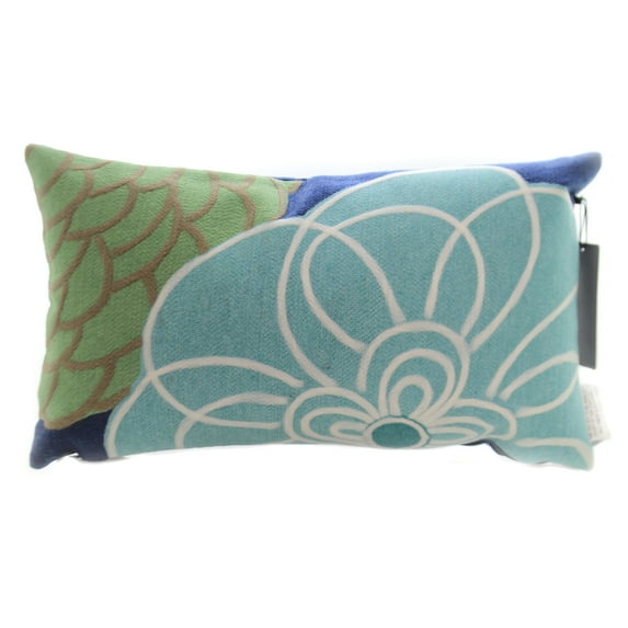 Home & Garden Disco Blue Lumbar Pillow Fabric Indoor Outdoor 411803