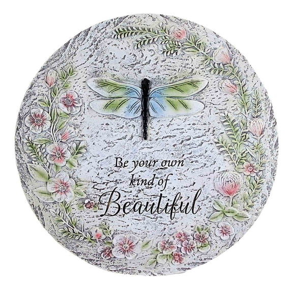 Home & Garden Dragonfly Garden Stepping Stone Polyresin Yard Decor Flower 18369