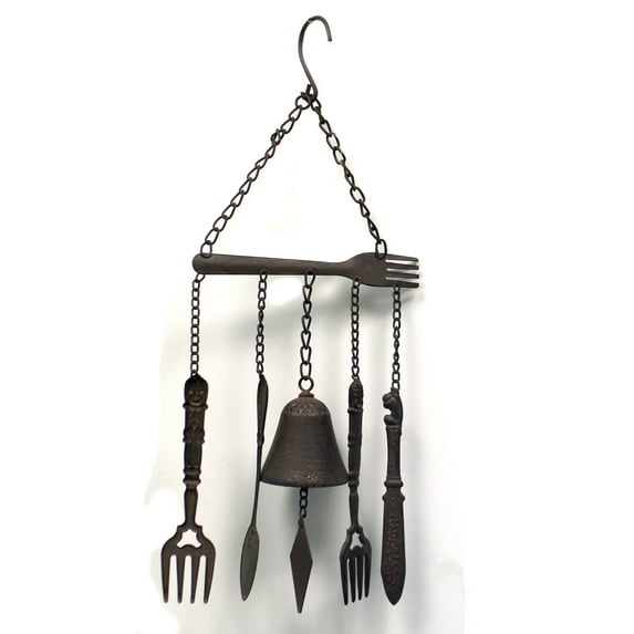 Home & Garden Forks And Spoons Windchime Bell Metal Knife Rustic Metal Imwcfs
