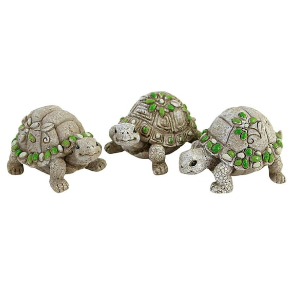 Home & Garden Garden Turtle Figurines Polyresin Pebbles Shell Reptile Er69873