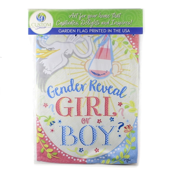 Home & Garden Gender Reveal Garden Flag Printed In The Usa 4248Fm
