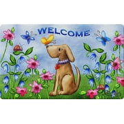 Home Garden Groovy Blooms Spring Welcome Door Mat 20x31 Inch Summer Outdoor Doormat for Entryway Indoor Entrance