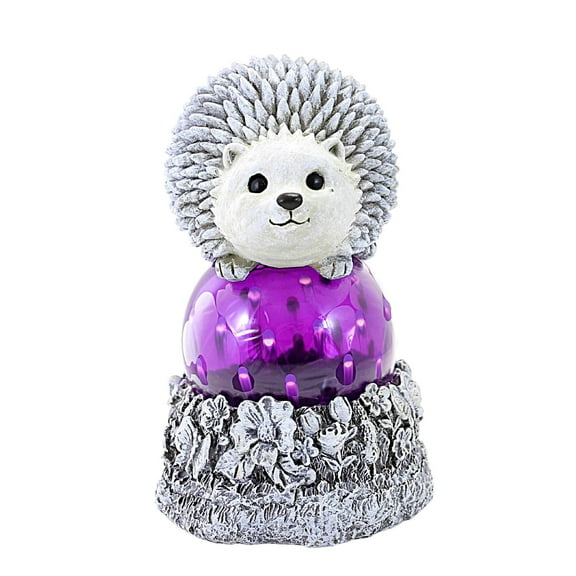 Home & Garden Led Hedgehog Solar Statue Polyresin Pudgy Pals Garden 14252