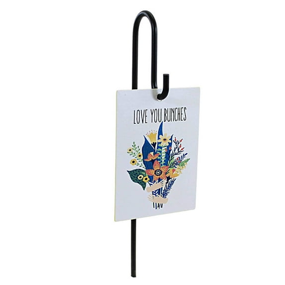 Home & Garden Plant Tag With Hook Metal Mini Greeting Message Mg180391 Love