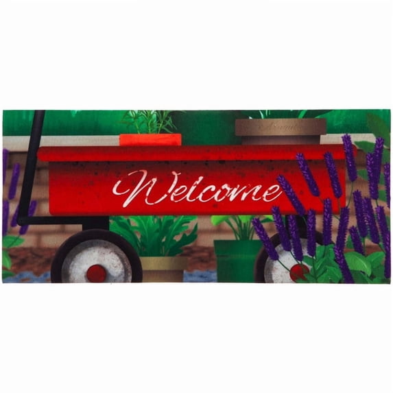 Home & Garden Red Wagon Switch Mat Sassafras Welcome 431497