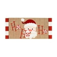 thumbnail image 1 of Home & Garden Santa Ho Ho Ho Insert Mat Rubber Christmas Peppermint 431138Bl, 1 of 3