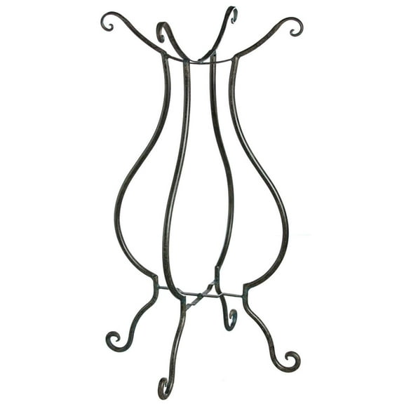 Home & Garden Scroll Birdbath Stand Metal Patina Tall 490738