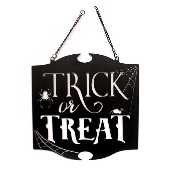 Home & Garden Trick  Treat Metal Garden Flag Metal Laser-Cut Metal 44050