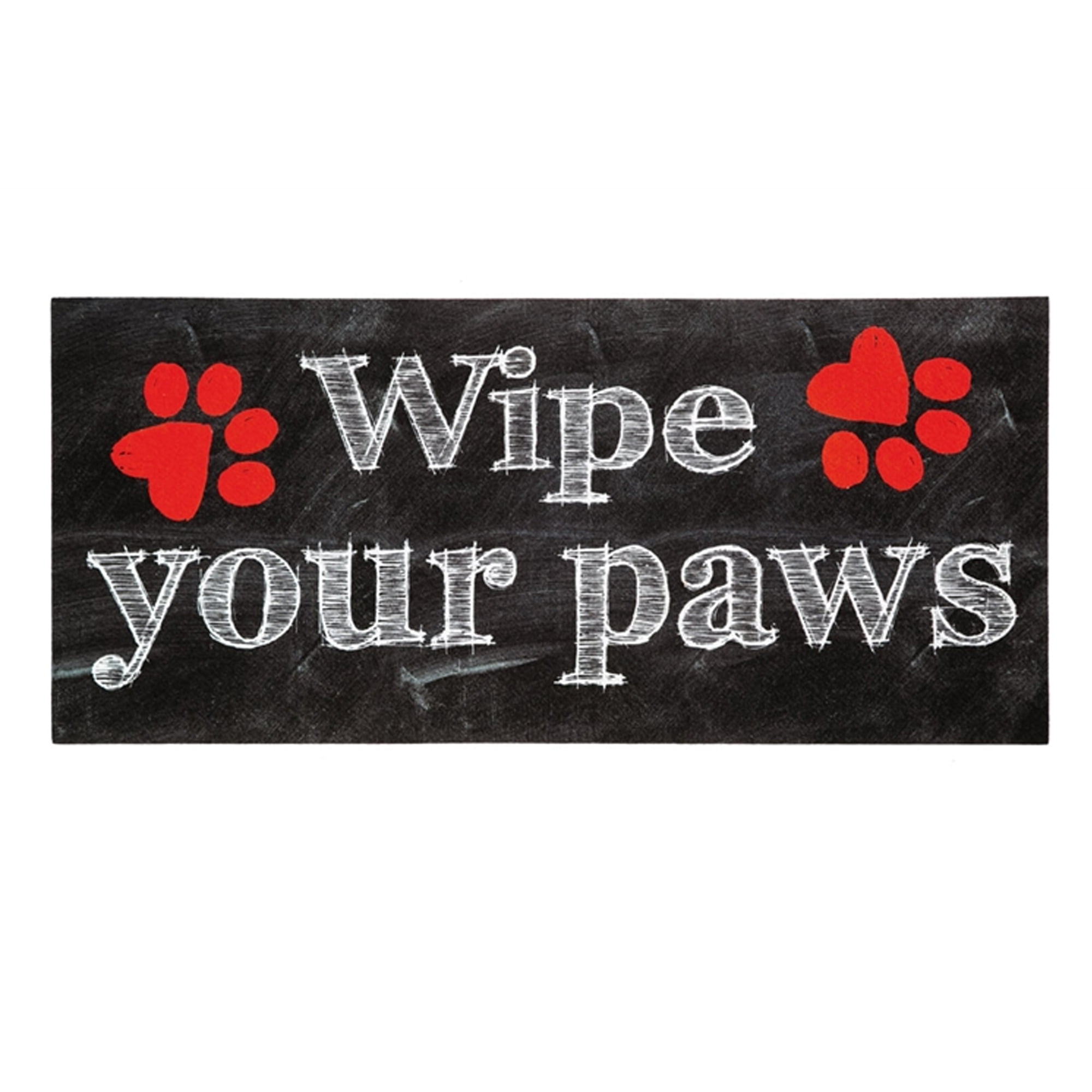 Home & Garden Wipe Your Paws Insert Mat Rubber Decor Dog Pet Door Step 431166