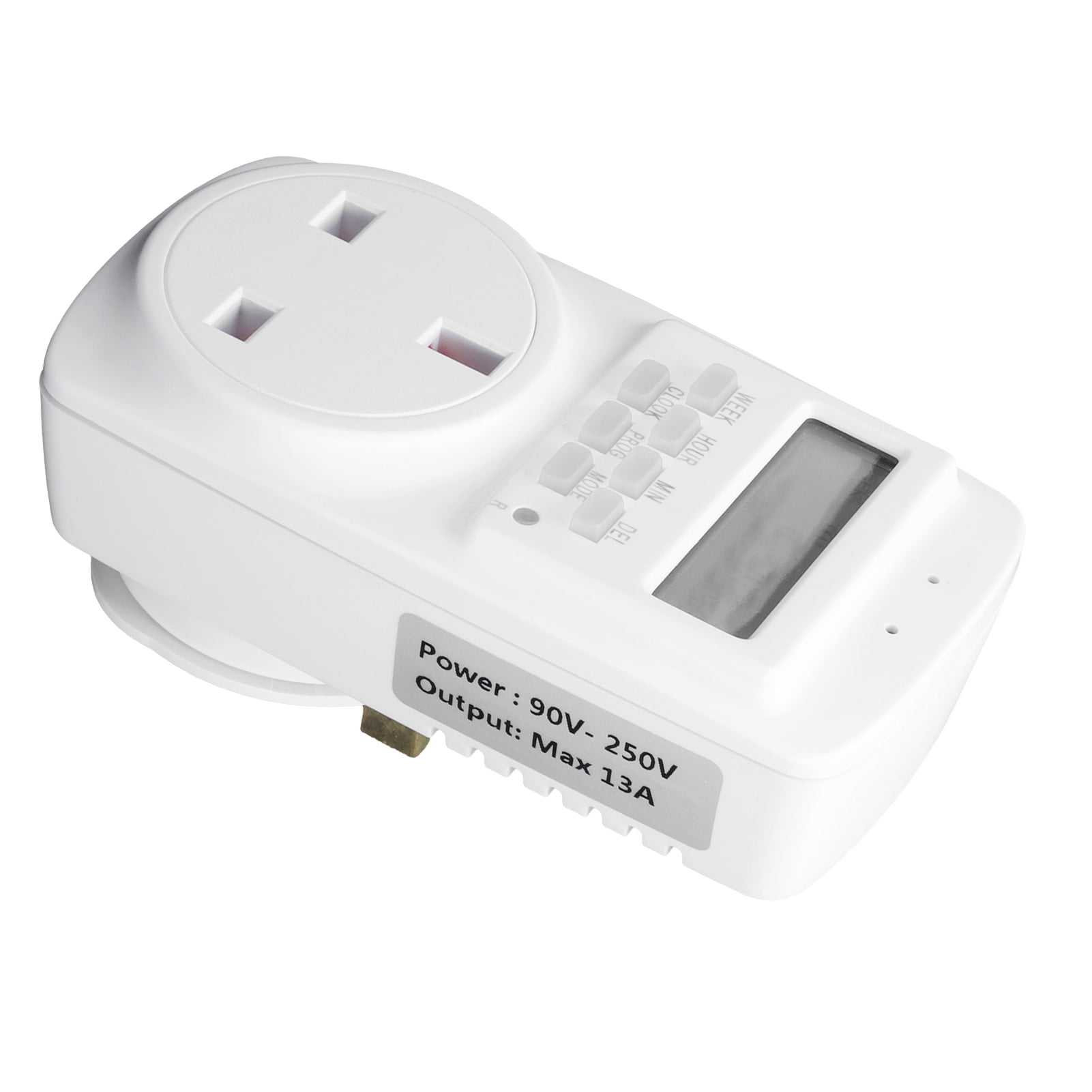 Home Gardening 13A Indoor Outlet Timer Digital Programmable Wall Plug
