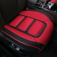 thumbnail image 1 of Home & Gardens 23x23 Leather Car Seat Cushions All Season Universal Seat Cushions Fully Enclosed Leather Seat Cushions Seat Cover Breathable Seat Red, 1 of 6