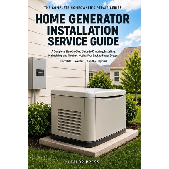 Home Generator Installation & Service Guide: The Complete Homeowner's Manual for Selecting, Installing, Wiring, and Main, (Paperback)